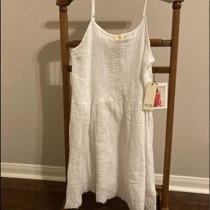 NWT gauzy white dress